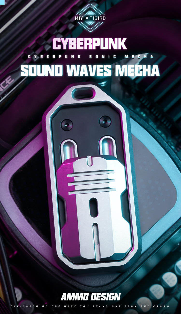 Sound waves Haptic slider black Coating Titanium Version